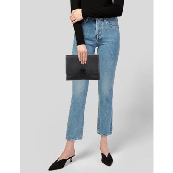 💕OPENING CEREMONY💕 Nokki  Leather Hand Clasp Clutch Bag Black NWT - Picture 7 of 8